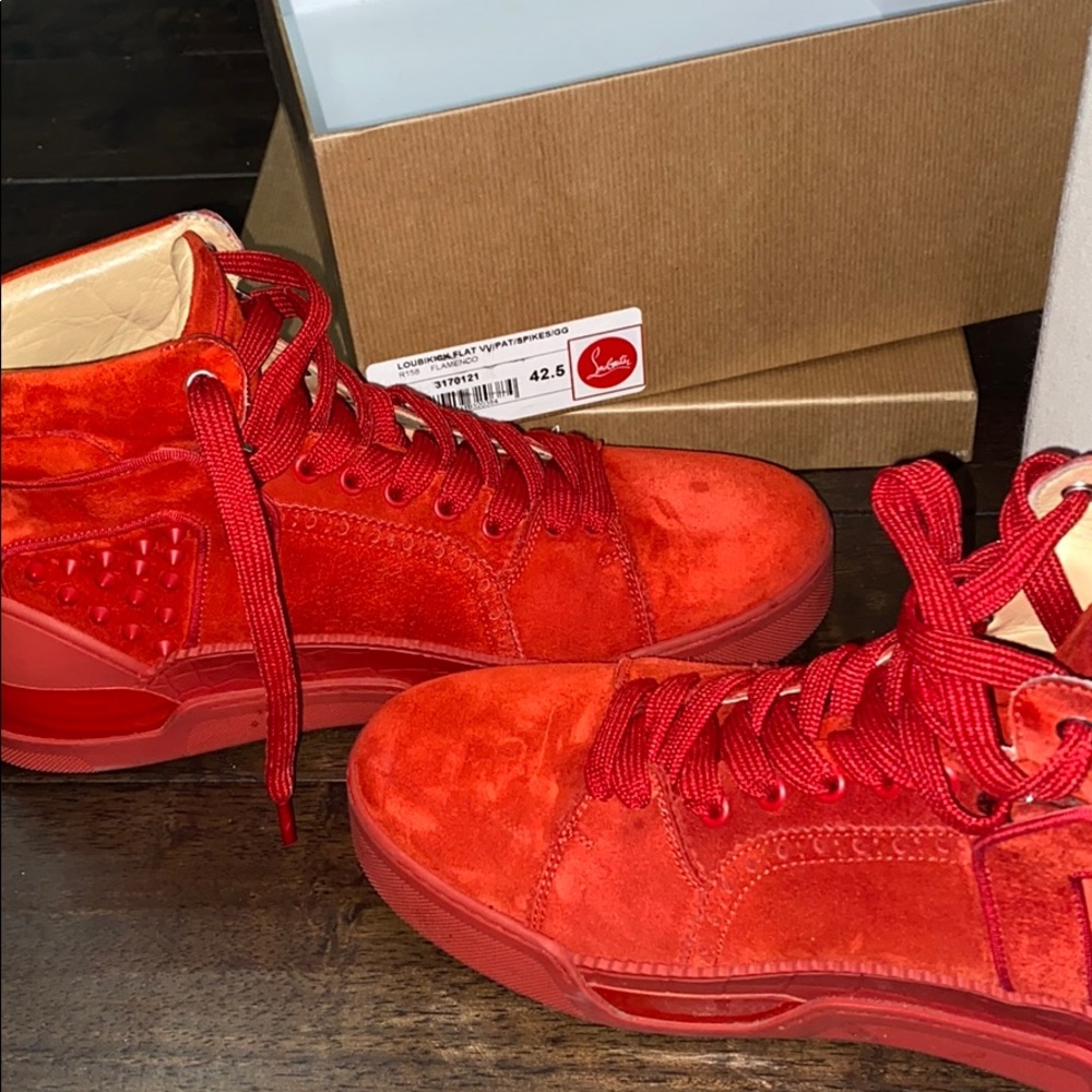 Christian Louboutin Red High Tops